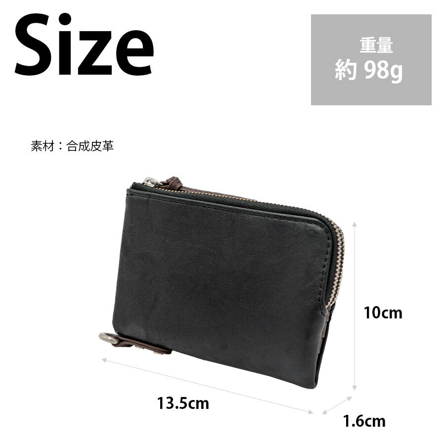 【クリックポスト/時間指定不可】【DEVICE】 dpg20038 二つ折り財布 サイフ ウォレット 使いやすい 普段使い ミリタリー おしゃれ メンズ ギフト ブラック