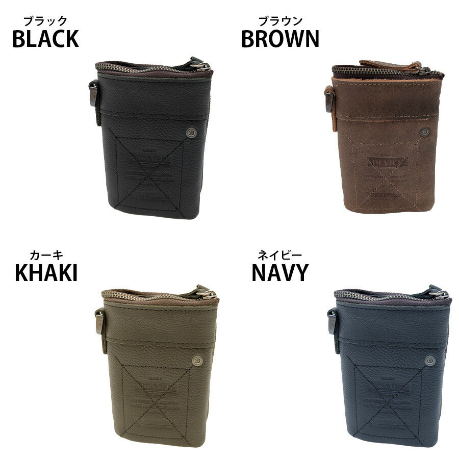 【DEVICE】 dpl60058 二つ折り財布 財布 さいふ サイフ ウォレット 使いやすい 普段使い ミリタリー おしゃれ メンズ 父の日 プレゼント ギフト ブラウン