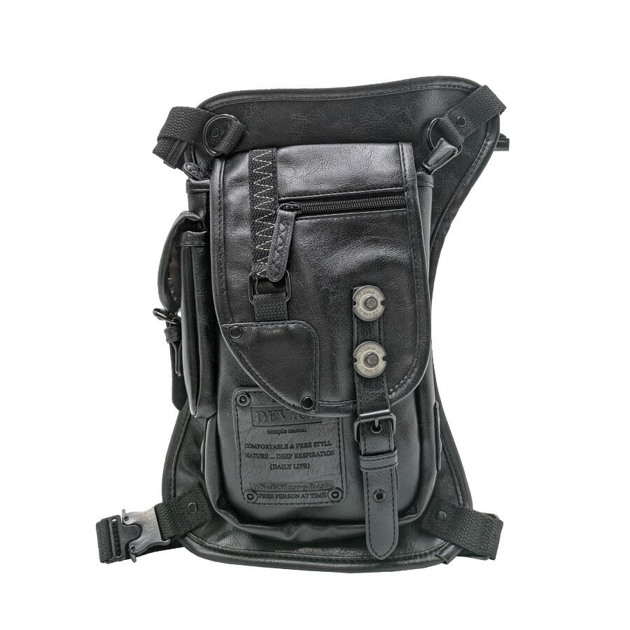 【DEVICE】 hgs10048 strong レッグポーチ レッグバッグ バイクバック ウエストバッグ 斜め掛け かっこいい おしゃれ ミリタリー デバイス ギフト ブラック