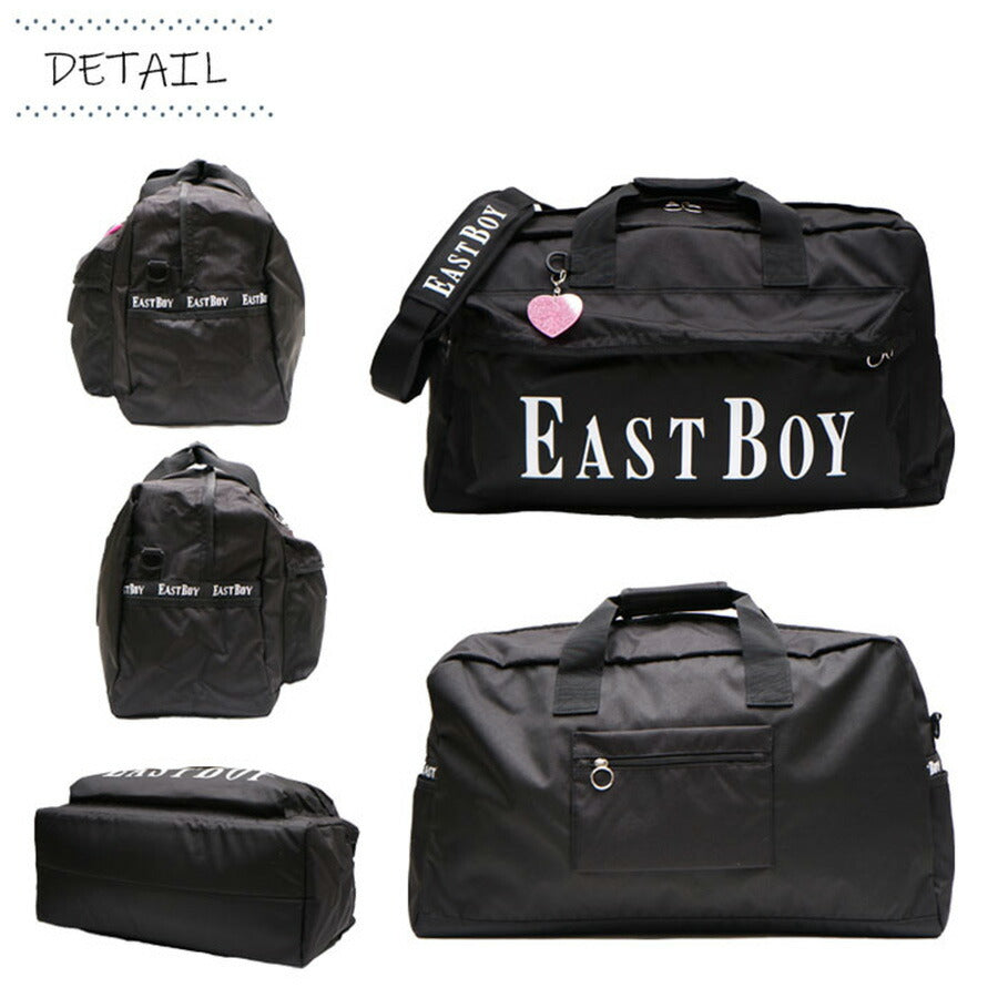 【正規取扱店】EASTBOY イーストボーイ ヴィヴィ 2way ボストンバッグ ショルダー付き EBA19 42L 40L以上 2泊 3泊  レディース ガールズ ガーリー 2023 オールシーズン 全3色 ブラック ホワイト ピンク ネイビー 撥水 ポリエステル 巾着 送料無料 ギフト おしゃれ 人気