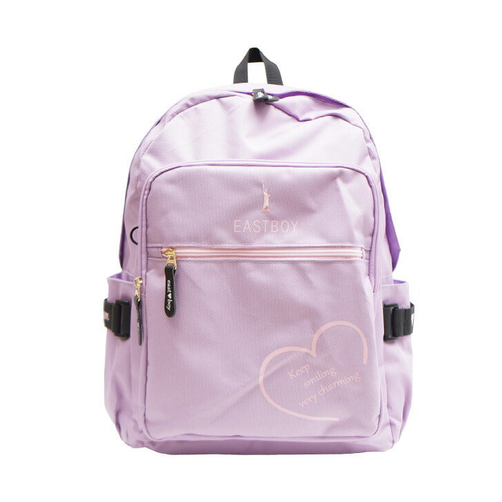 【正規取扱店】EASTBOY イーストボーイ マカロン 19L キッズリュック eba35 キッズ リュックサック バックパック デイパック ロゴ ワンポイント ハート 柄 使いやすい シンプル 通園 通学 遠足 学童 習い事 塾 お出かけ