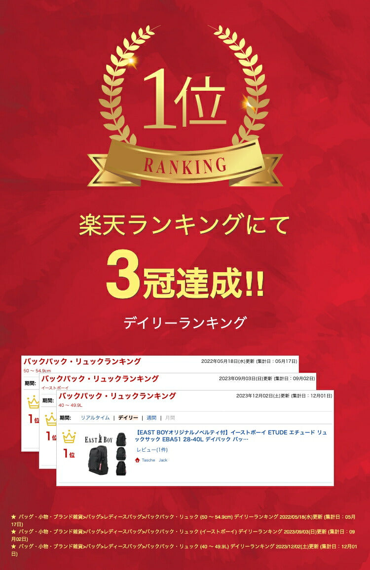 【EASTBOYオリジナルノベルティ付】EASTBOY イーストボーイ ETUDE エチュード リュックサック EBA51 28-40L デイパック バックパック 容量拡張機能 スクール部活 習い事 学生 人気 ガーリー 高校生 中学生 おしゃれ 通塾 送料無料 ギフト