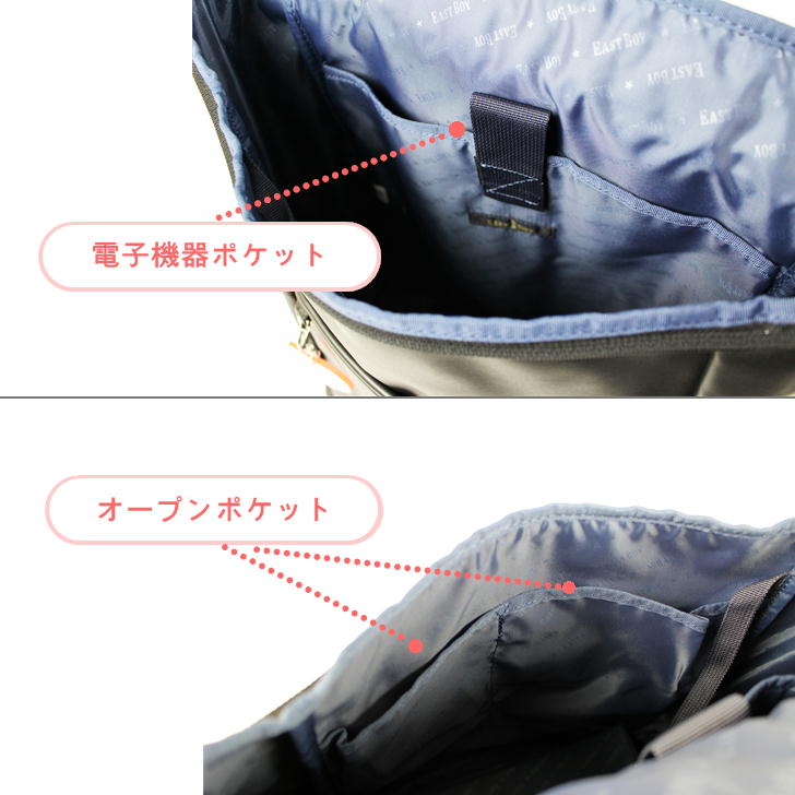 【EASTBOYオリジナルノベルティ付】EASTBOY イーストボーイ フラン リュック EBA74 23L スクエアリュック スクールリュック 合皮 合成皮革 スクール 学生 通学 高校生 B4 チャーム付き セブンティーン おしゃれ 可愛い 修学旅行 1泊 2泊 林間学校 学校行事