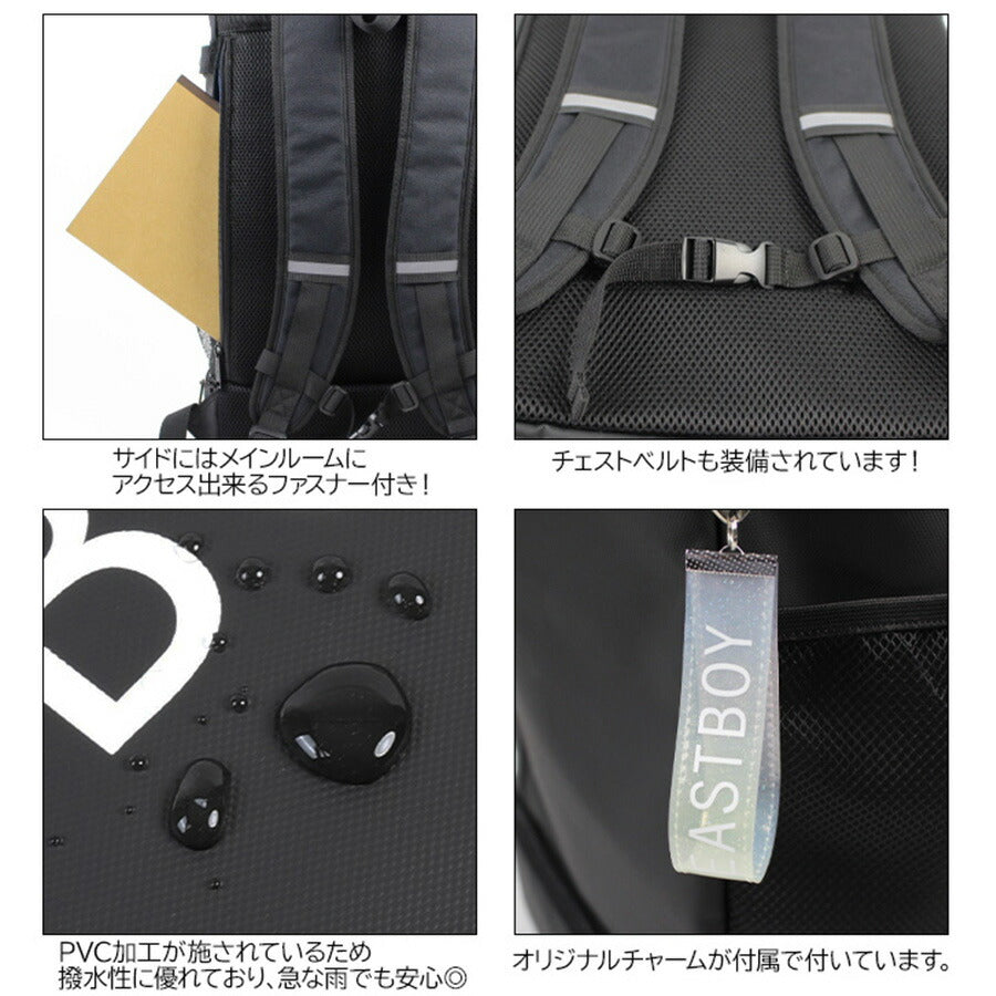 【EASTBOYオリジナルノベルティ付】【EAST BOY】リュック 大容量 イーストボーイ EBA89 クリア デイパック 32L スクエア BOX型 2ルーム プレゼント