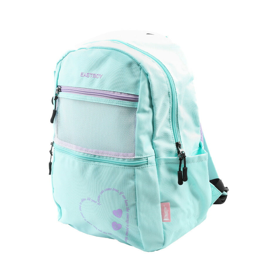 【EAST BOY】リュック 大容量【EASTBOY】 eba97 エルメ デイパック 15L リュックサック キッズ ジュニア 幼稚園 保育園 小学生 習い事 軽量 かわいい 女の子 プレゼント ギフト ブラック