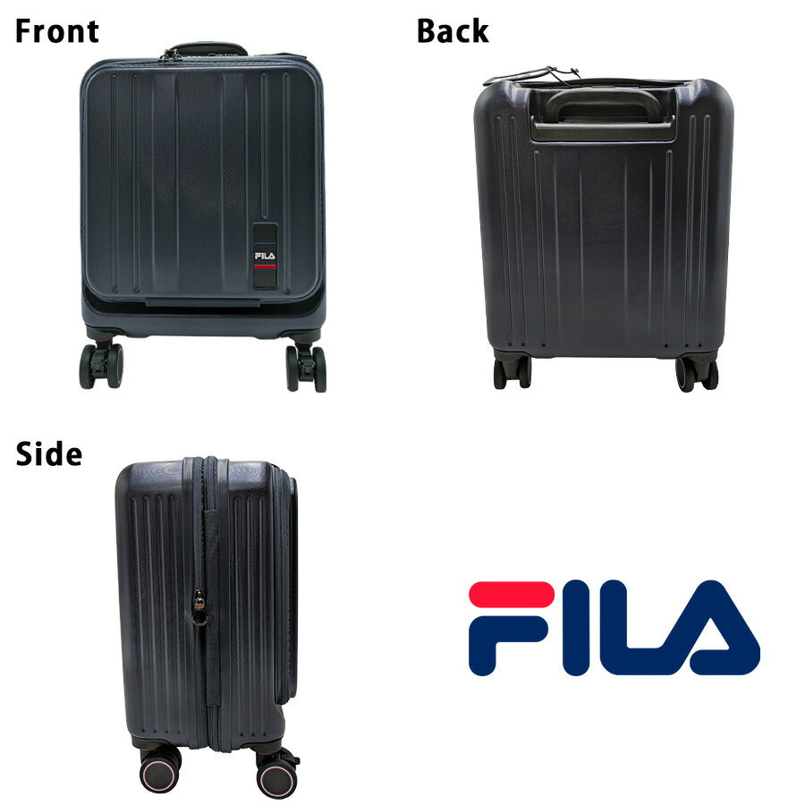 【FILA】 260-1600 キャリーケース 16インチ 出張 旅行 機内持ち込み可能 シンプル かっこい おしゃれ 便利 使いやすい ユニセックス プレゼント ブラック