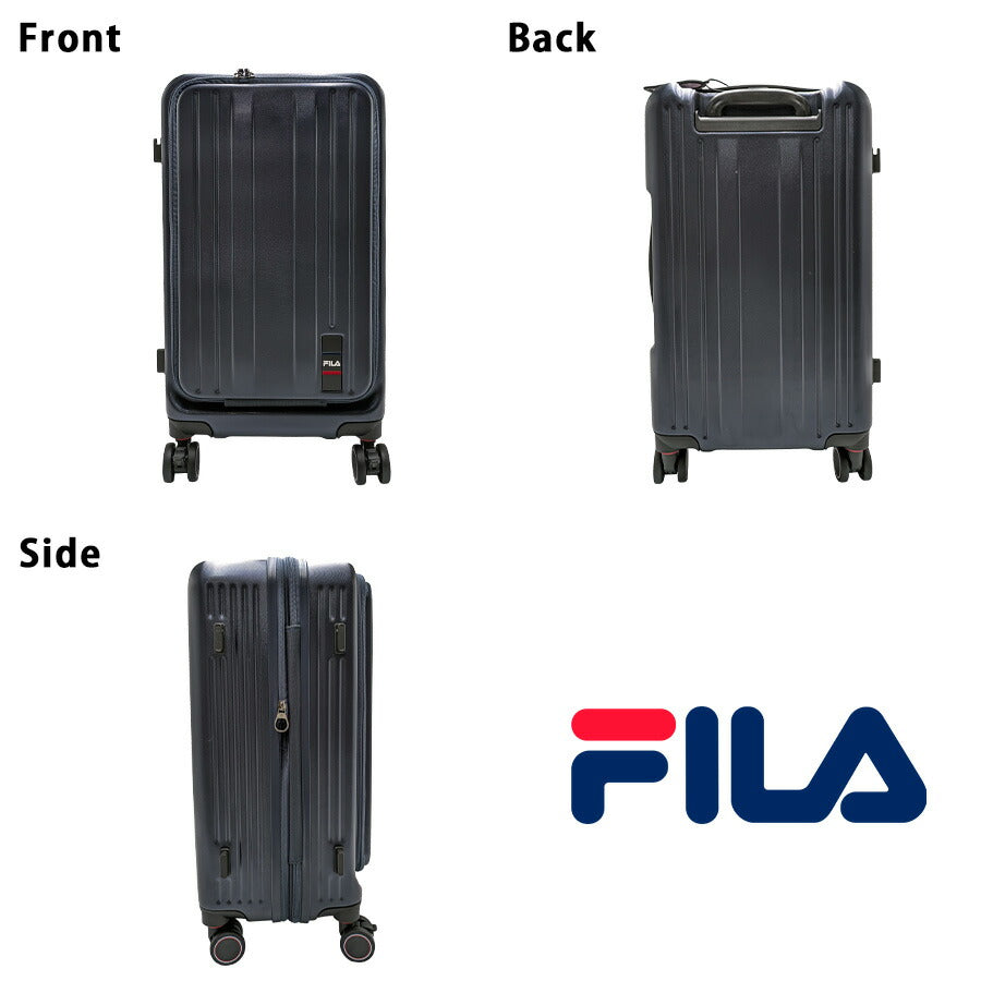 【FILA】 260-1602 キャリーケース 22インチ 出張 旅行 拡張機能搭載 シンプル かっこい おしゃれ 便利 使いやすい ユニセックス プレゼント ブラック
