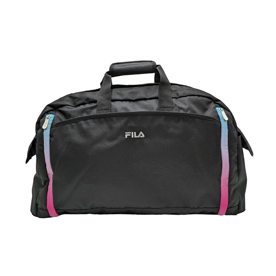 【FILA】7837 セグレート 折りたたみボストンバッグ 52-60L ユニセックス かばん 鞄 カバン バッグ フィラ ホワイト パープルグラデーション オールブラック 使いやすい 修学旅行 林間学校 旅行 部活 大容量