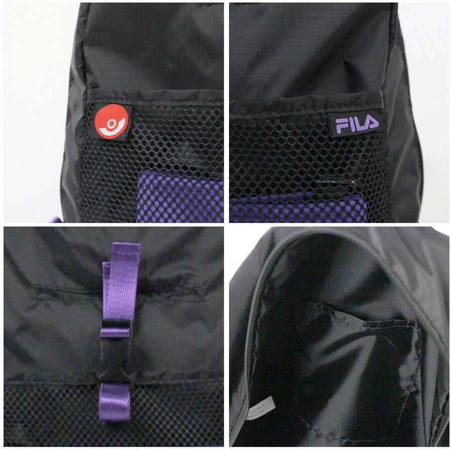 【FILA】fpk002 ポケモンシリーズ デイパック リュック かばん リザードン ピカチュウ ゲンガー 使いやすい かわいい ユニセックス ギフト プレゼント オレンジ