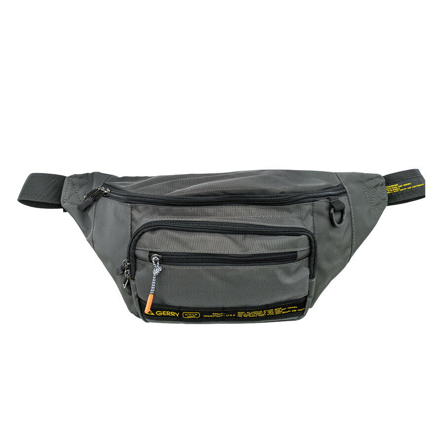 【GERRY】 gat105 ウエストバッグ かばん カバン バッグ 斜め掛け ボディバッグ シンプル おしゃれ お出かけ 便利 使いやすい ユニセックス プレゼント ブラック