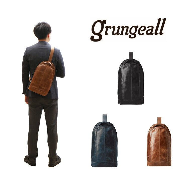 grungeall グランジオール GR302 ワンショルダーバッグ ワンショル ショルダー 斜め掛け 肩掛け 牛革 レザーバッグ 取り外し可能 メンズ レディース 男女兼用 おでかけ 旅行 シンプル ギフト プレゼント 贈り物 オイルレザー シングル 通勤