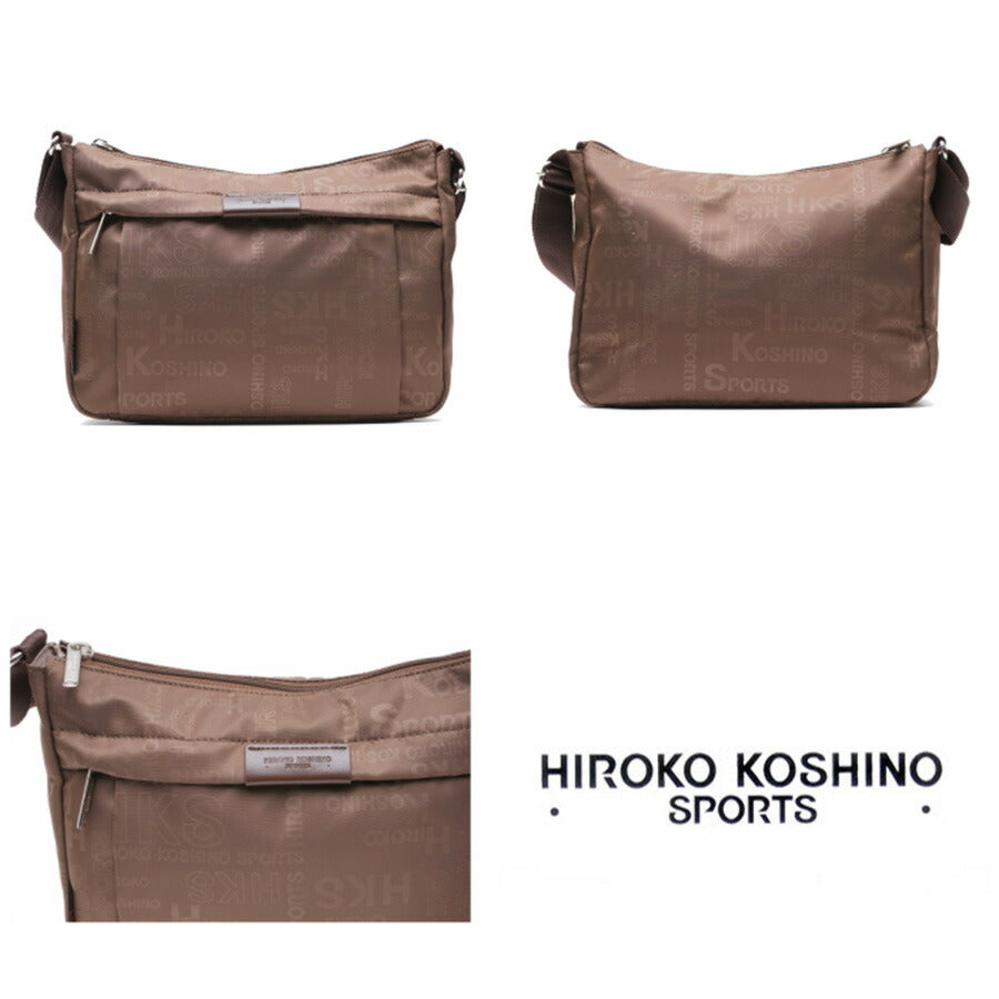 【レターパック配送/時間指定不可】HIROKO KOSHINO SPORTS ヒロココシノスポーツ ヨコ型ショルダー HKO01 斜め掛け 鞄 カバン バッグ 超軽量 レディース 女性 おしゃれ 人気 母の日 送料無料