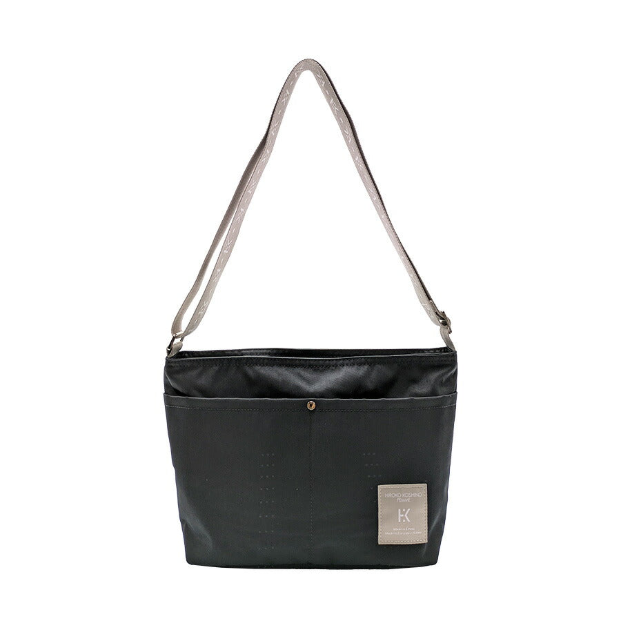 【HIROKO KOSHINO FEMME】 hfa4910 ショルダーバッグM 斜め掛け かばん バッグ ヒロココシノファム 使いやすい レディース ブラック 敬老の日 母の日 ギフト