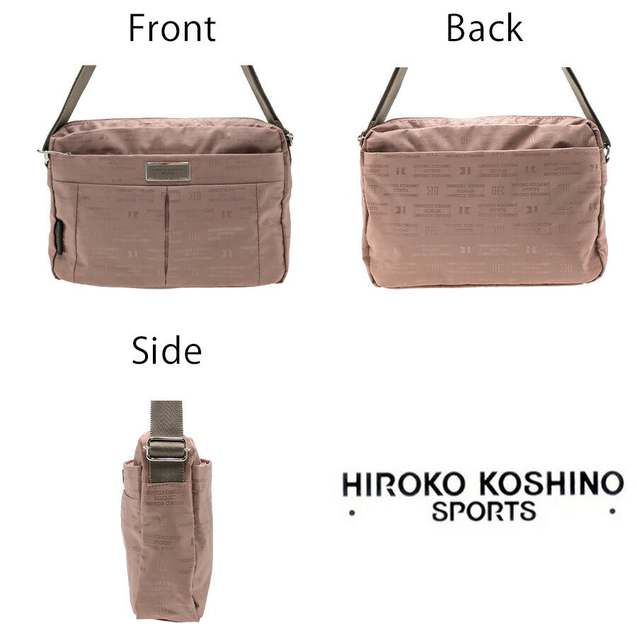 【クリックポスト/時間指定不可】【HIROKO KOSHINO SPORTS】 hld33 ショルダーバッグ 斜め掛け かばん ブラック 使いやすい レディース ギフト 母の日 敬老の日