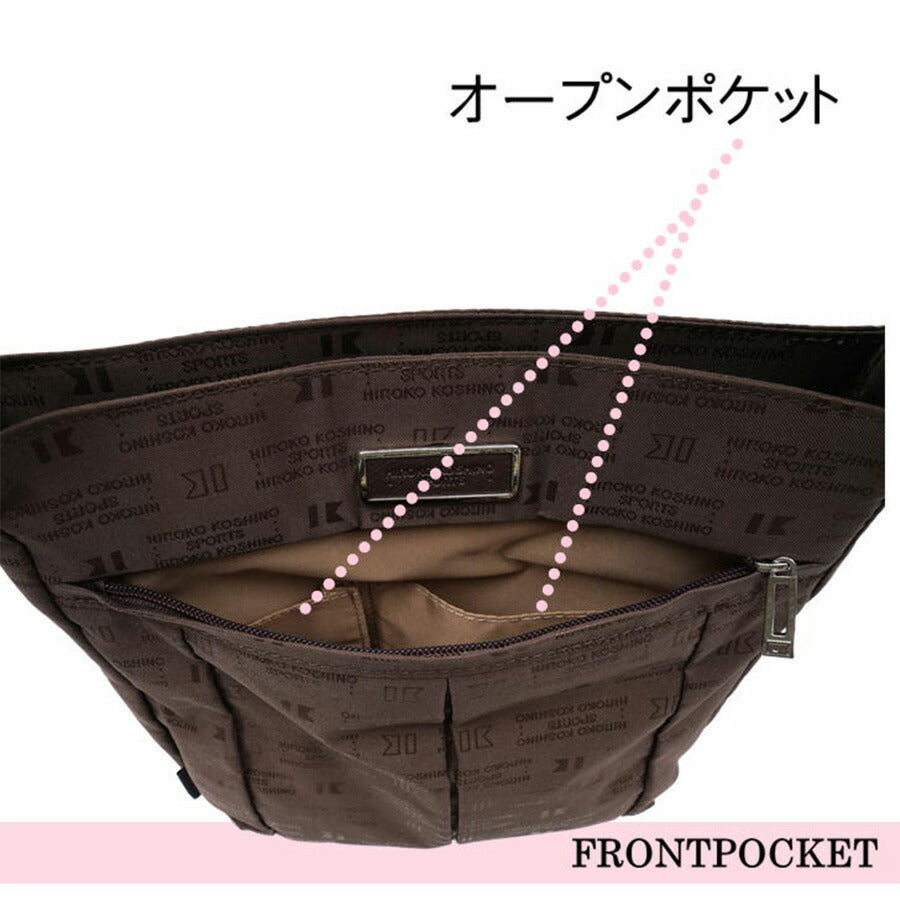 【レターパック発送/時間指定不可】HIROKO KOSHINO SPORTS ヒロココシノ 縦型 タテ型 ショルダーバッグ 斜め掛け 肩掛け カバン サコッシュ レディース HLD20 お出かけ サブバッグ 旅行 軽量 エレガント ギフト プレゼント 母の日 敬老の日