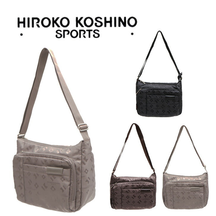 HIROKO KOSHINO SPORTS コシノヒロコ HSBQ4520 ショルダーバッグ 横型 ヨコ型 ショルダー バッグ 斜め掛け 肩掛け カバン サコッシュ レディース お出かけ サブバッグ 旅行 軽量 エレガント ギフト プレゼント 母の日 敬老の日
