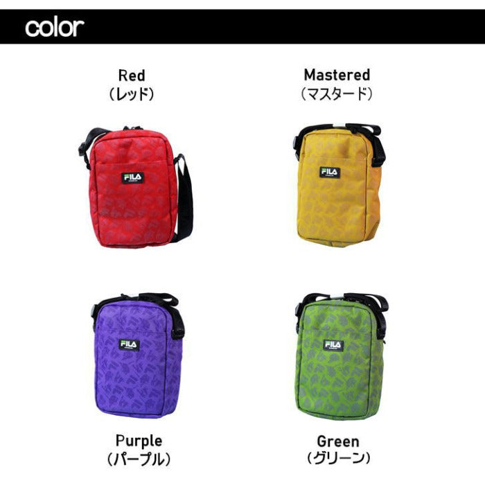 EVANGELION エヴァンゲリオン FILA フィラ コラボ ショルダーバッグ 縦型 斜め掛け 肩掛け コンパクト メンズ レディース 男女兼用 RADIOEVA 8feva3 エヴァ おしゃれ 人気
