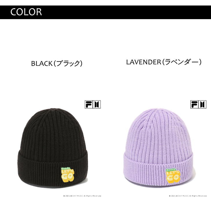 【数量限定ノベルティ対象商品】BTSxFILALet'sBeDYNAMITEBeanie フィラ ダイナマイト ビーニー ニット帽 帽子 ARMY ノベルティ 限定 人気 おしゃれ 送料無料 韓国 トレンド 正規販売店