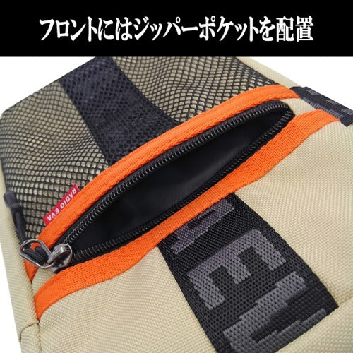 【レターパック配送/日時指定不可】RADIO EVA×FIRE FIRST(ラディオエヴァ&ファイヤーファート) EVFF-21ミニショルダーバッグ　スクエアショルダー　エヴァコラボ　エヴァンゲリオン　メッシュ　シンプル　おでかけ　旅行　ギフト《北海道、沖縄,、離島、代引き不可》