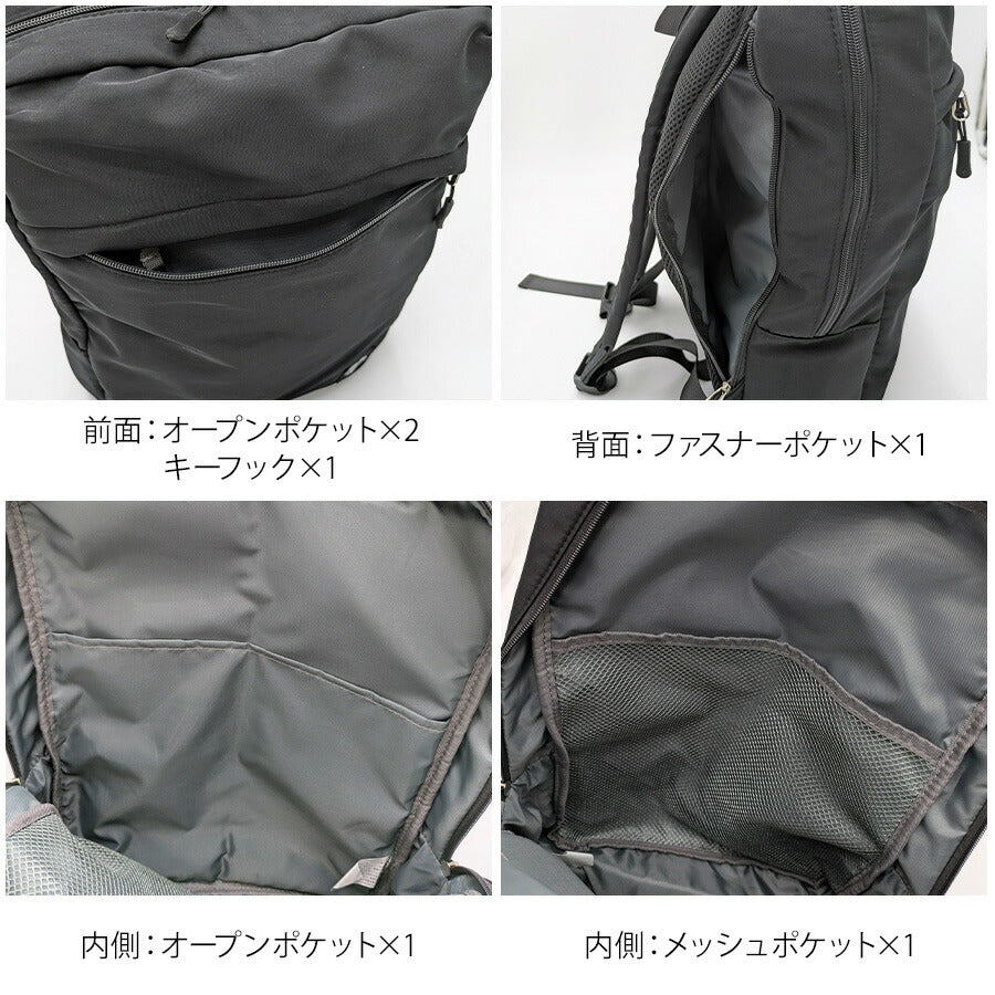 JEMORGAN jes100 デイパック リュック 大容量 鞄 カバン かばん バッグ 通勤 普段使い 使いやすい シンプル ユニセックス プレゼント ギフト ブラック