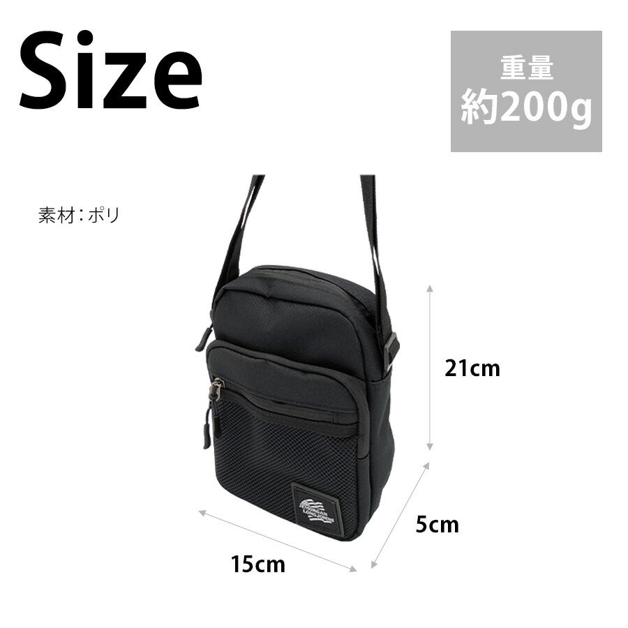 JEMORGAN jmb112 ミニショルダー 斜め掛け コンパクト 鞄 カバン かばん バッグ 普段使い 使いやすい シンプル ユニセックス プレゼント ギフト ブラック