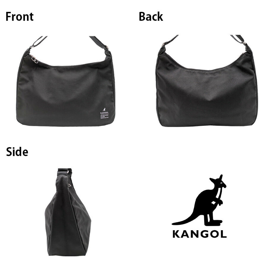 【KANGOL】 250-02131 ショルダーバッグM 斜め掛け 肩掛け かばん バッグ カジュアルバッグ シンプル おしゃれ ユニセックス ギフト プレゼント ブラック