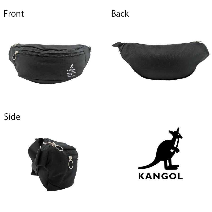【レターパック配送/時間指定不可】【KANGOL】250-02132 スリリングバッグS 斜め掛け かばん 普段使い 使いやすい ユニセックス ギフト プレゼント ブラック