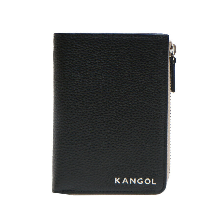 【SNSで話題のレザーケアクリームプレゼント中！】【KANGOL】250-10154 ラウンドファスナー二つ折り財布 財布 折り財布 ラウンド ウォレット コンパクト カジュアル カンゴール 使いやすい かわいい おしゃれ ユニセックス 牛革 シュリンク collonil コロニル