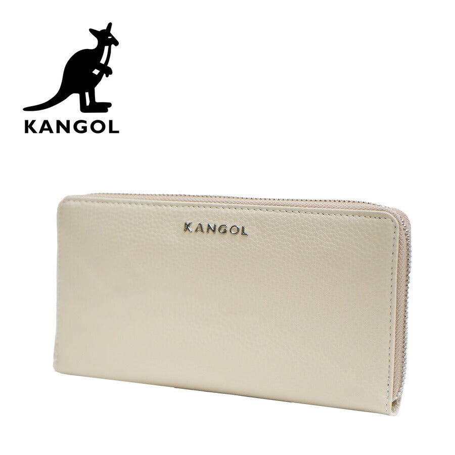 【SNSで話題のレザーケアクリームプレゼント中！】【KANGOL】250-10155 ラウンドファスナー長財布 財布 長財布 ラウンドファスナー サイフ ウォレット カジュアル シンプル カンゴール かわいい おしゃれ ユニセックス 牛革 シュリンク collonil コロニル