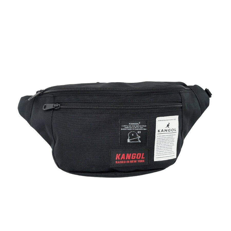 【レターパック配送/時間指定不可】【KANGOL】250-3502 ボディバッグ 斜め掛け 使いやすい 普段使い コンパクト ユニセックス プレゼント ギフト ブラック