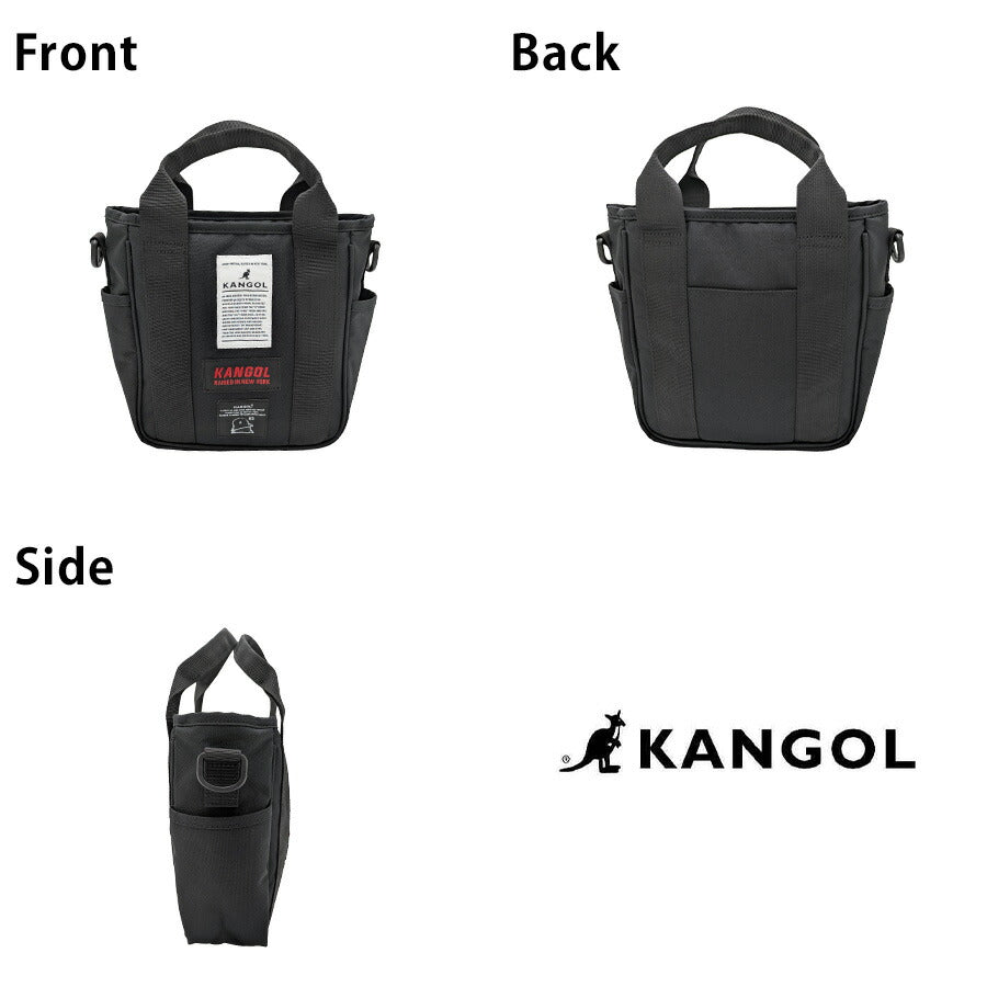 【レターパック配送/時間指定不可】【KANGOL】250-3505 2WAYトートバッグ 斜め掛け かばん 使いやすい 普段使い ユニセックス プレゼント ギフト ブラック