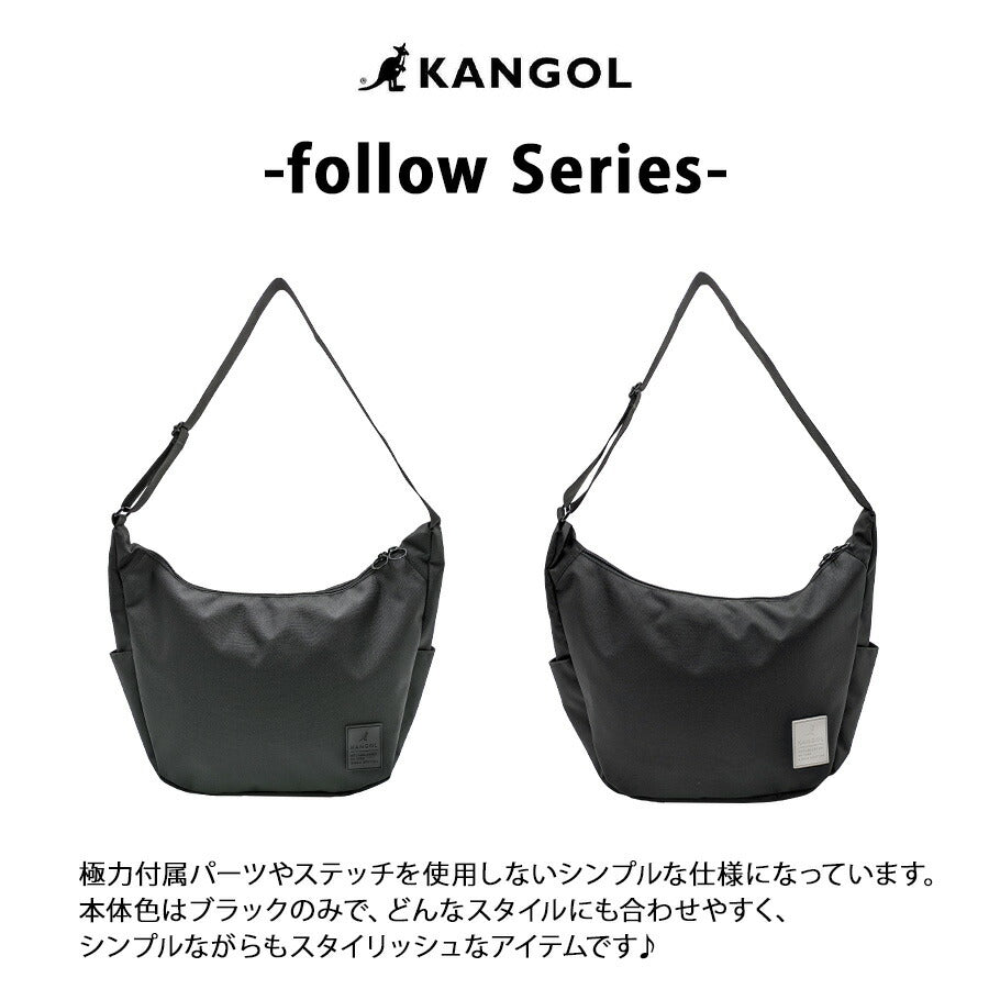 【KANGOL】 250-4010 ショルダーバッグ かばん バッグ 斜め掛け おしゃれ シンプル 使いやすい 普段使い 便利 ユニセックス カンゴール プレゼント ブラック