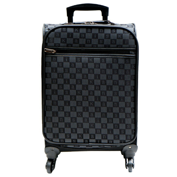 KANSAI BIS カンサイビズ 25L ソフトキャリーバッグ 19900 バロン キャリー バッグ ソフトタイプ 旅行 機内持ち込み可能 買い物 ブラック ブラウン 総柄 ブロックチェック ブランド 4輪 プレゼント 母の日 敬老の日 ギフト