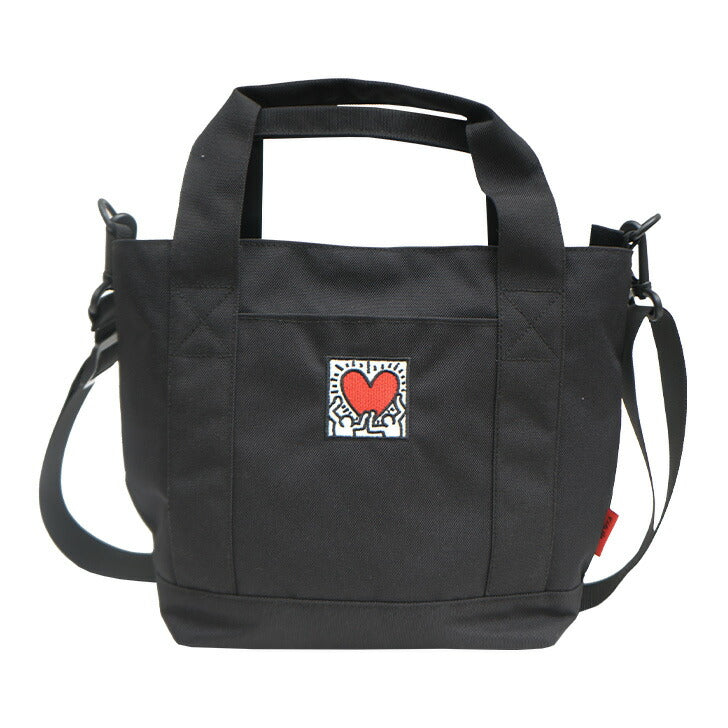 【レターパック配送/時間指定不可】Keith Haring キースへリング 15603 2way トートバッグ Sサイズ ハンドバッグ ショルダーバッグ シンプル ロゴ ブラック ホワイト ブランド おしゃれ シンプル かわいい お揃い ファッション プレゼント レディース メンズ お出かけ