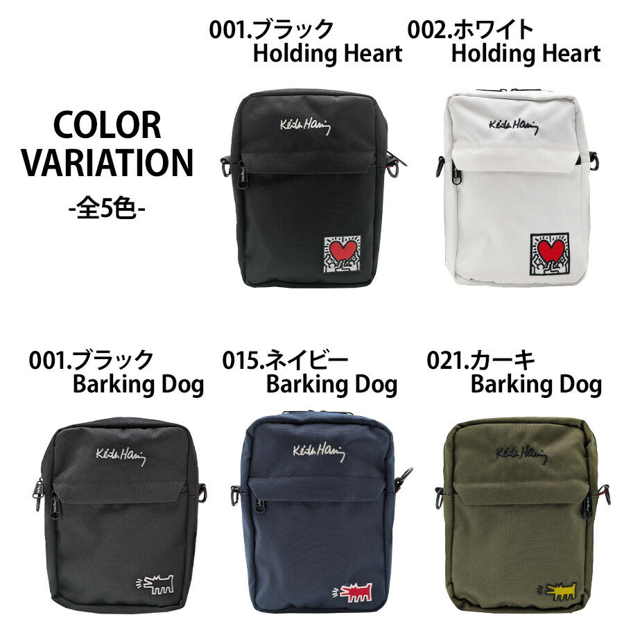 【KeithHaring】 bag001 縦型ショルダーバッグ 鞄 かばん カバン バッグ 斜め掛け キースへリング 普段使い 使いやすい 便利 プレゼント 贈り物 ギフト