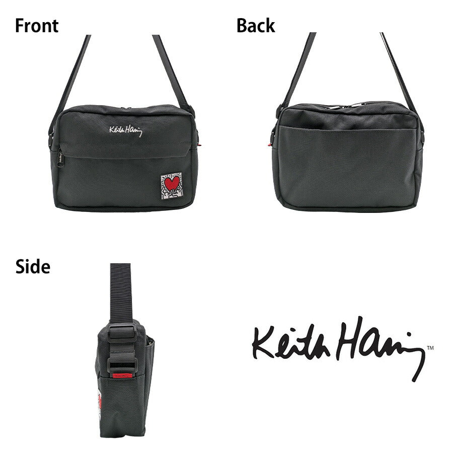 【KeithHaring】 bag002 横型ショルダーバッグ 鞄 かばん カバン バッグ 斜め掛け キースへリング 普段使い 使いやすい 便利 プレゼント 贈り物 ギフト