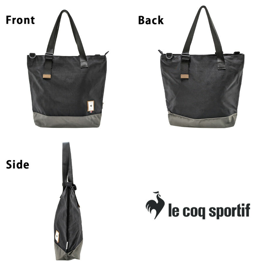 【le coq sprotif】 36386 アンディリー トートショルダーM かばん 斜め掛け バッグ シンプル おしゃれ 普段使い 便利 ユニセックス プレゼント ギフト ブラック