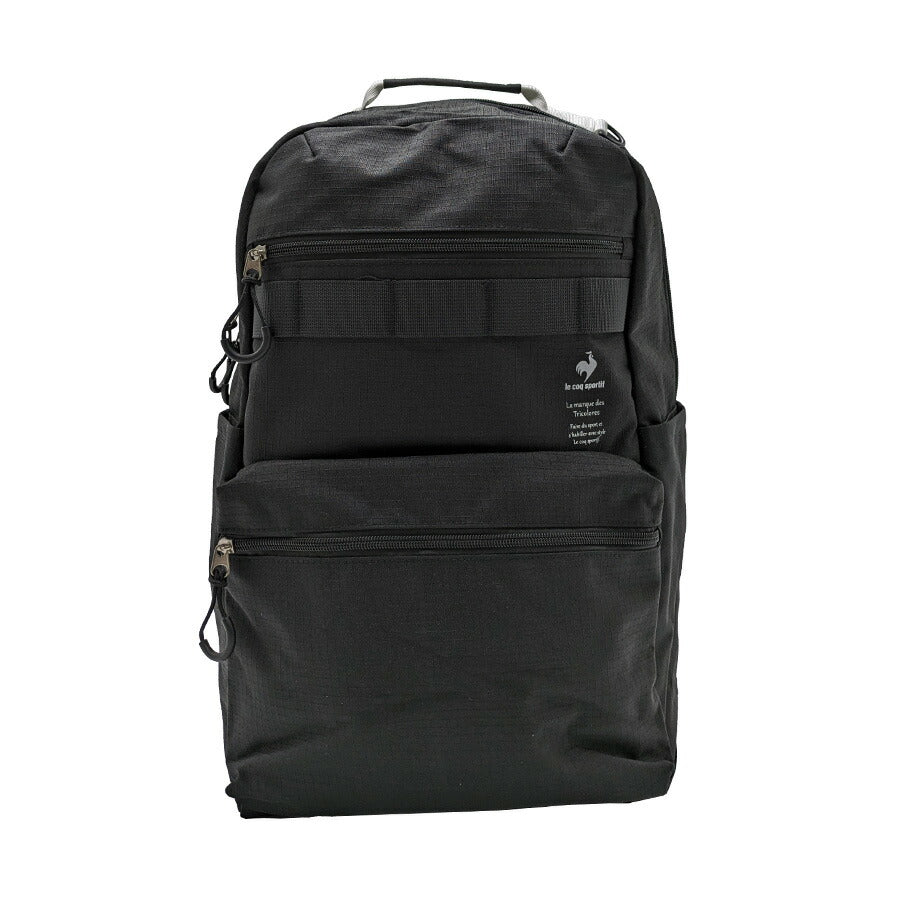 【le coq sprotif】リュック 大容量 36495 30L スリムスクールリュック バックパック 通勤 通学 カジュアル シンプル 中高生 大学生 ユニセックス プレゼント ギフト ブラック