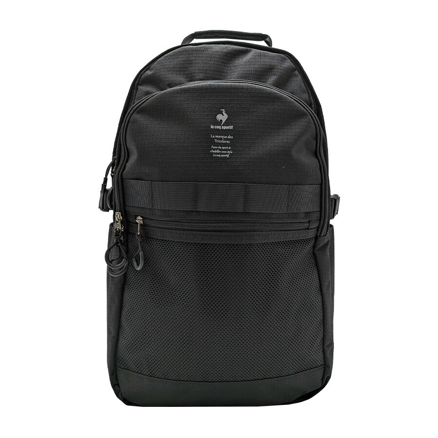 【le coq sprotif】リュック 大容量 36496 30L スリムスクールリュック バックパック 通勤 通学 カジュアル シンプル 中高生 大学生 ユニセックス プレゼント ギフト ブラック