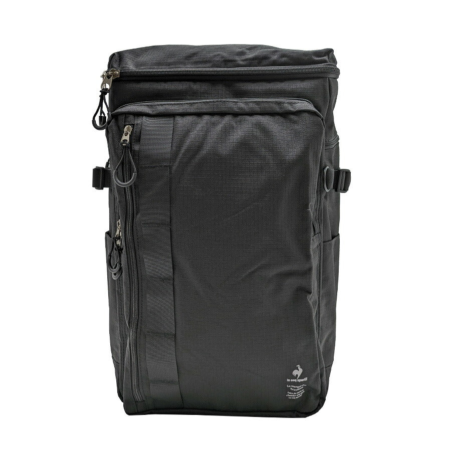 【le coq sprotif】リュック 大容量 36497 35L スリムスクールリュック バックパック 通勤 通学 カジュアル シンプル 中高生 大学生 ユニセックス プレゼント ギフト ブラック