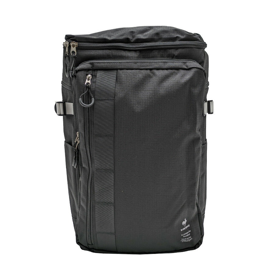 【le coq sprotif】リュック 大容量 36497 35L スリムスクールリュック バックパック 通勤 通学 カジュアル シンプル 中高生 大学生 ユニセックス プレゼント ギフト ブラック