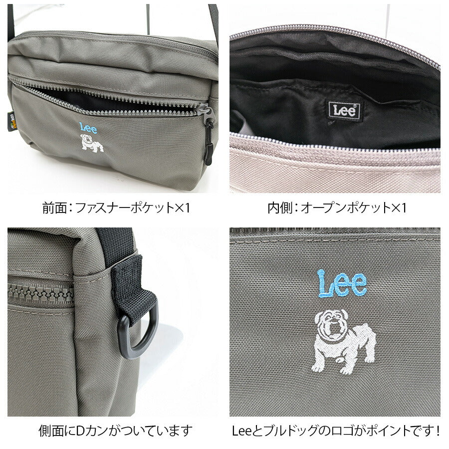 【Lee】320-01234 boss 縦型ショルダー 斜め掛け レディース かばん カバン 鞄 バッグ シンプル リー グレー キャメル カーキ 使いやすい お出かけ 普段使い お出かけ おしゃれ かわいい 便利