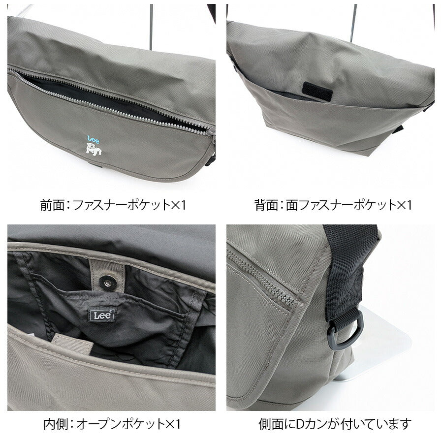 【Lee】320-01237 boss かぶせショルダー 斜め掛け レディース かばん カバン 鞄 バッグ シンプル リー グレー キャメル 使いやすい お出かけ 普段使い お出かけ おしゃれ かわいい 便利