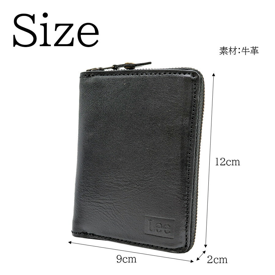 【Lee】320-01793 ミドル折り財布 メンズ ウォレット 財布 サイフ さいふ 牛革 イタリアンレザー シンプル リー ブラック グリーン チョコ 使いやすい 普段使い プレゼント ギフト おしゃれ