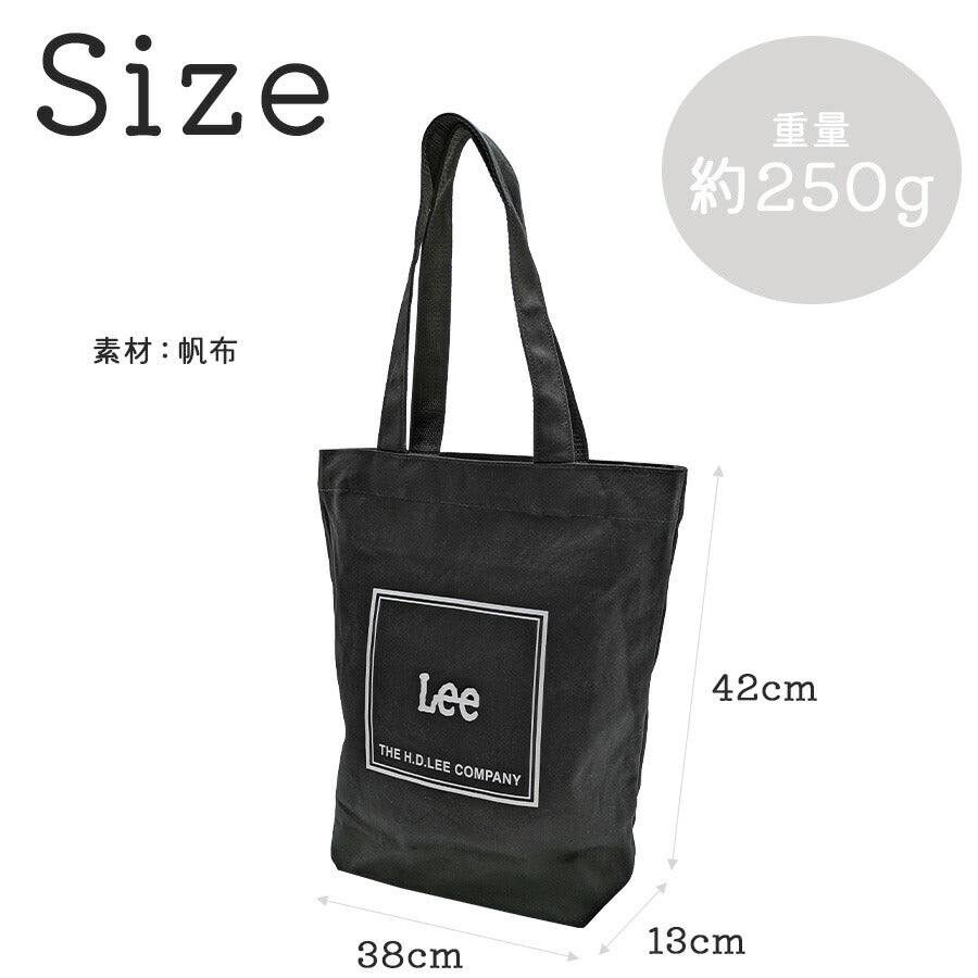 【Lee】 320-1350 トートバッグ かばん バッグ 手持ち 肩掛け おしゃれ シンプル 使いやすい 普段使い 便利 ユニセックス リー プレゼント ブラック