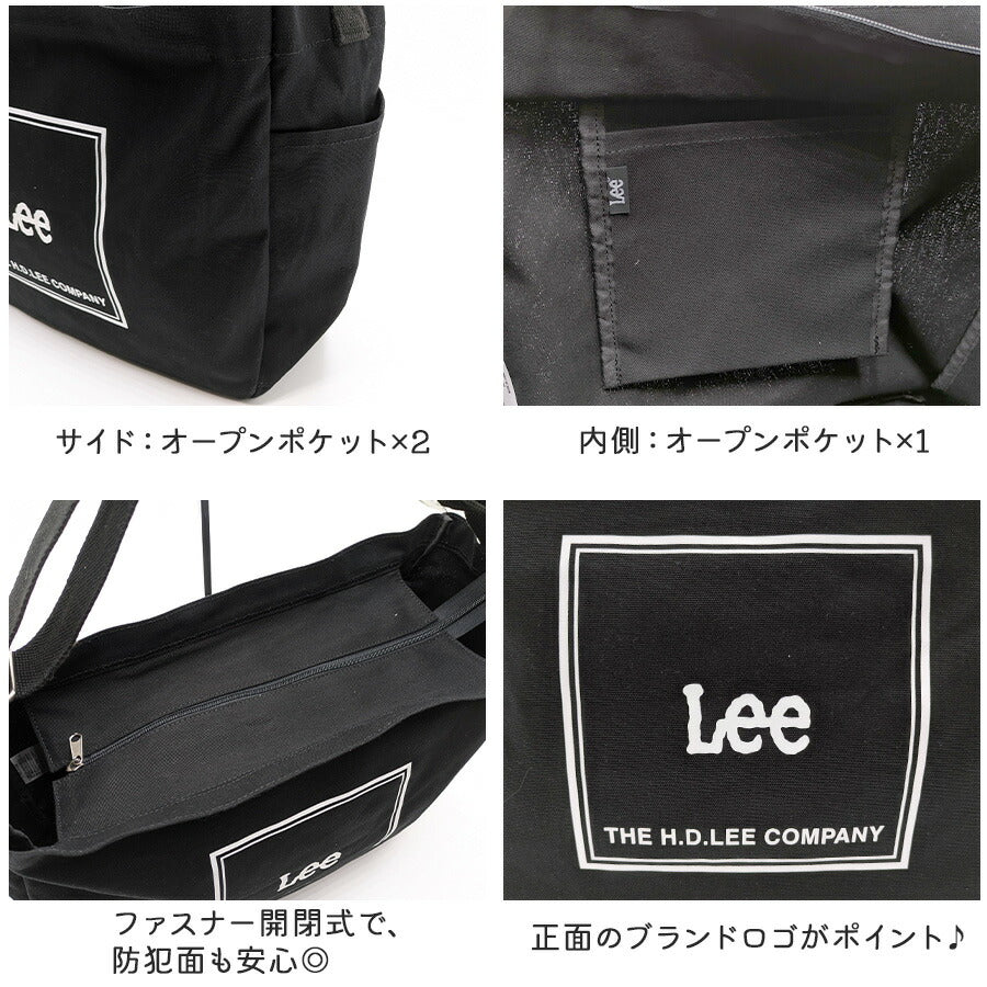 【Lee】 320-1353 ショルダーバッグ かばん バッグ 肩掛け 斜め掛け おしゃれ シンプル 使いやすい 普段使い 便利 ユニセックス リー プレゼント ブラック