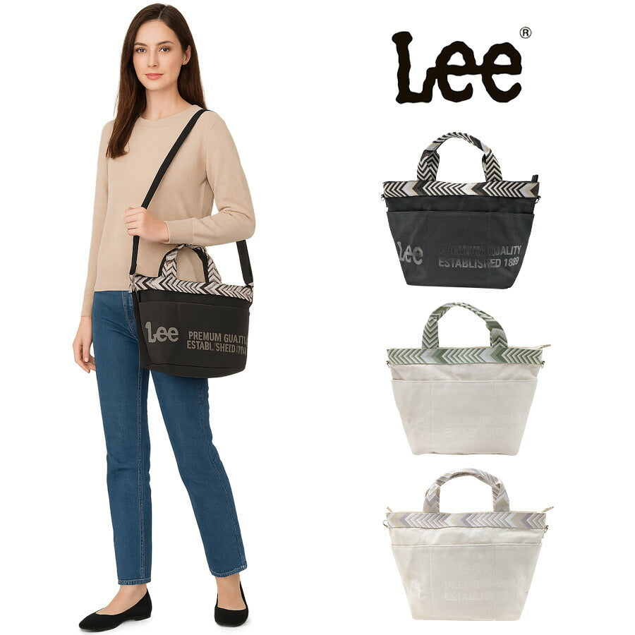 【レターパック配送/時間指定不可】【Lee】 320-1361 手提げバッグM 手持ち かばん バッグ カジュアル シンプル おしゃれ レディース プレゼント ブラック