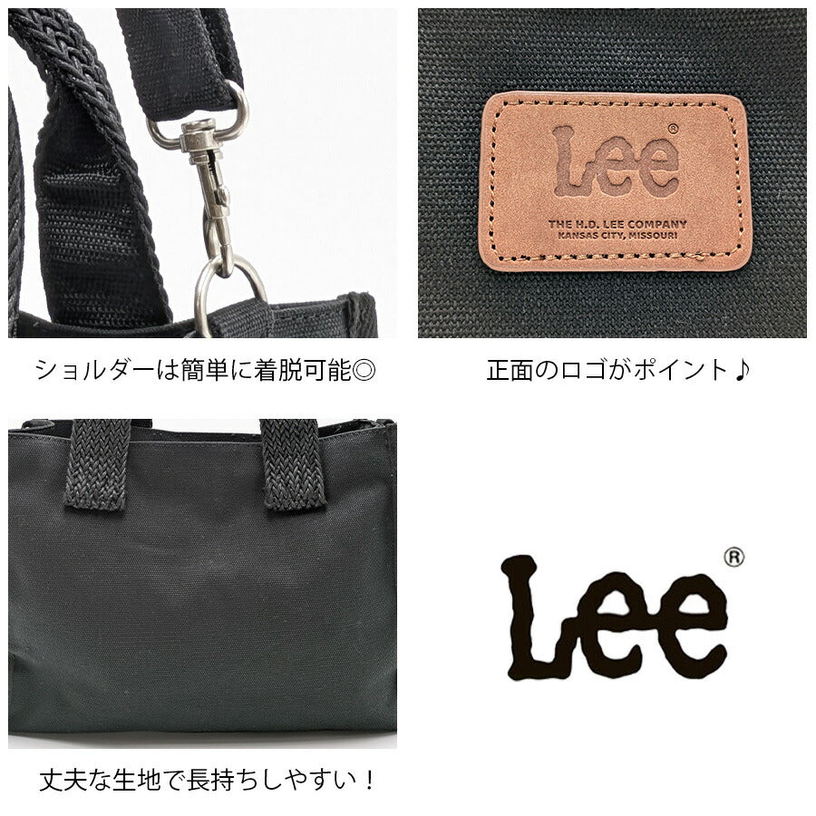【レターパック配送/時間指定不可】【Lee】 320-1391 手提げバッグM 手持ち かばん バッグ カジュアル シンプル おしゃれ レディース プレゼント ブラック