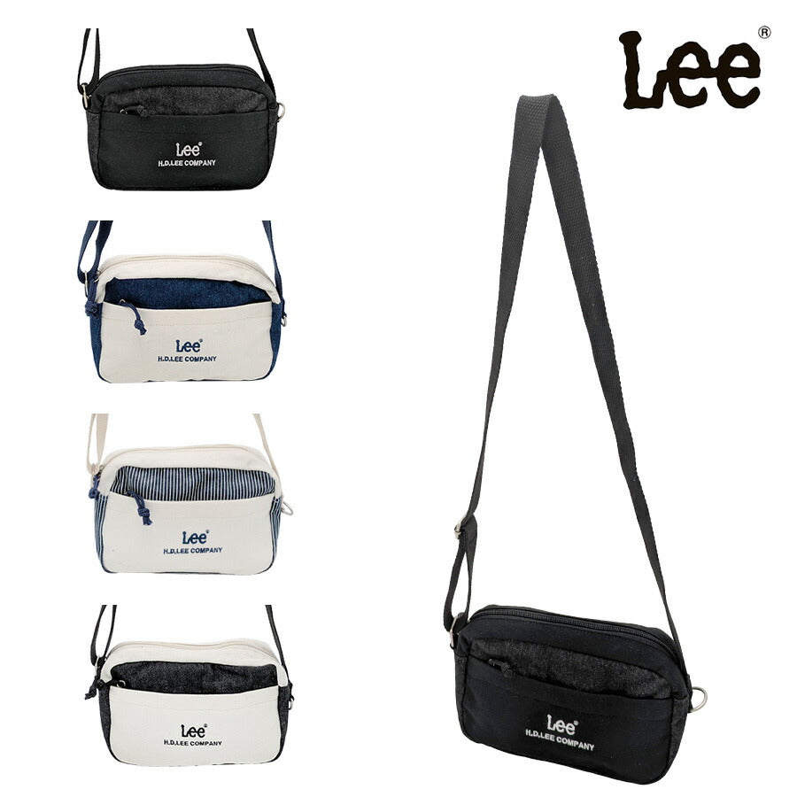 【クリックポスト/時間指定不可】【Lee】320-1401 Buddy 横型ミニショルダー 斜め掛け 普段使い 使いやすい シンプル おしゃれ レディース プレゼント ブラック