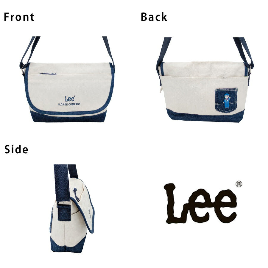 【レターパック配送/時間指定不可】【Lee】320-1403 Buddy かぶせショルダー 斜め掛け 普段使い 使いやすい シンプル おしゃれ レディース プレゼント ブラック